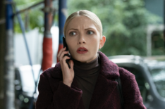 Tavi Gevinson as Kate Keller on the phone in HBO Max's Gossip Girl
