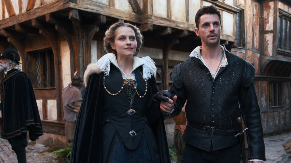 Teresa Palmer as Diana Bishop, Matthew Goode as Matthew Clairmont in A Discovery of Witches