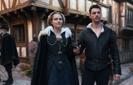 Teresa Palmer as Diana Bishop, Matthew Goode as Matthew Clairmont in A Discovery of Witches