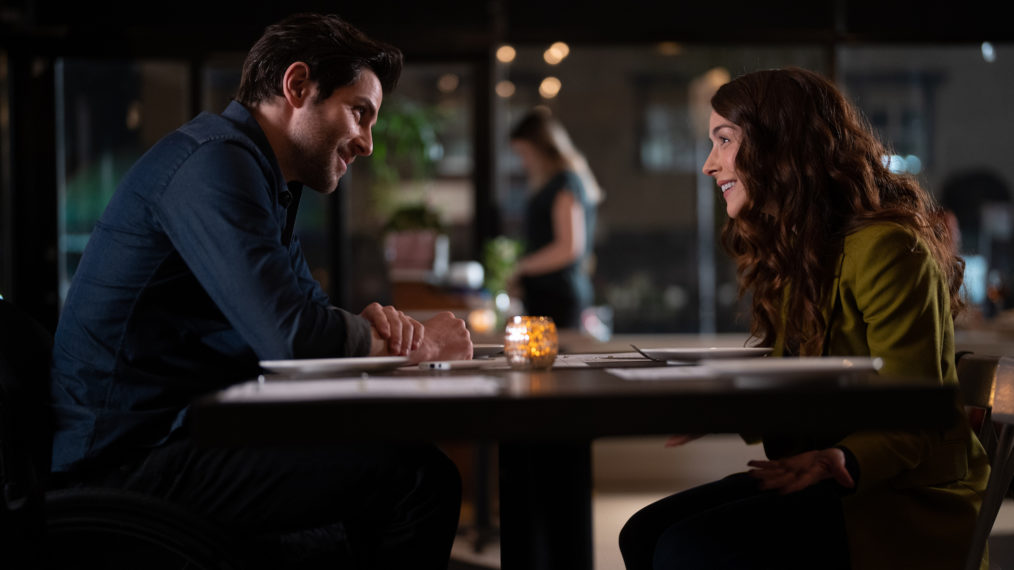 David Giuntoli as Eddie, Erin Karpluk as Anna in A Million Little Things