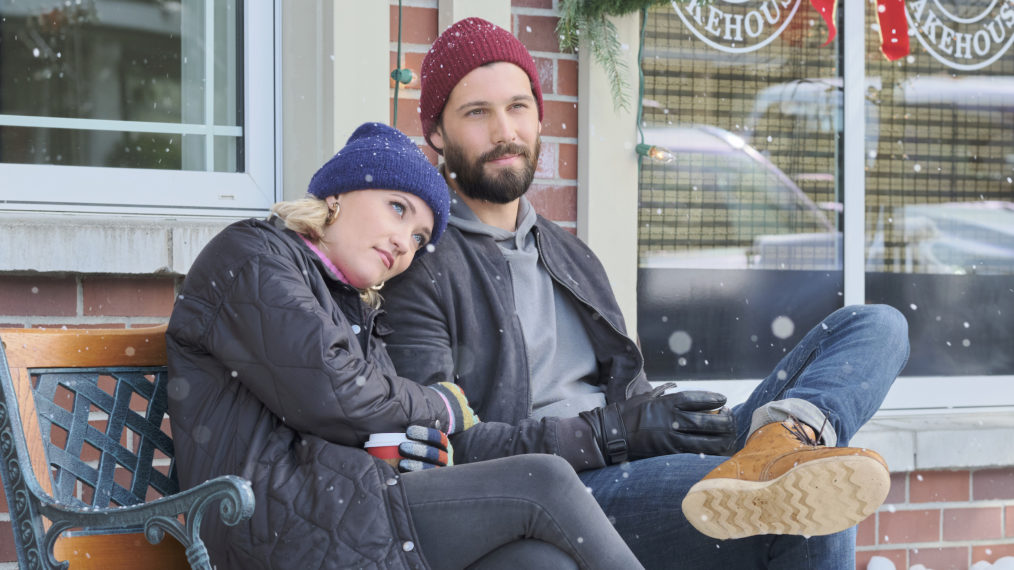 Emily Osment, Casey Deidrick in A Very Merry Bridesmaid