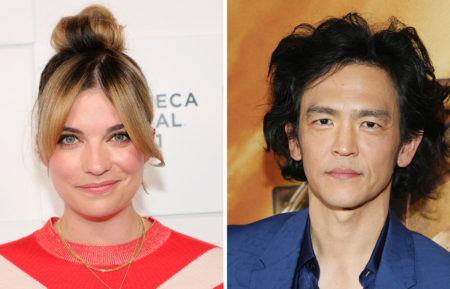 Annie Murphy and John Cho