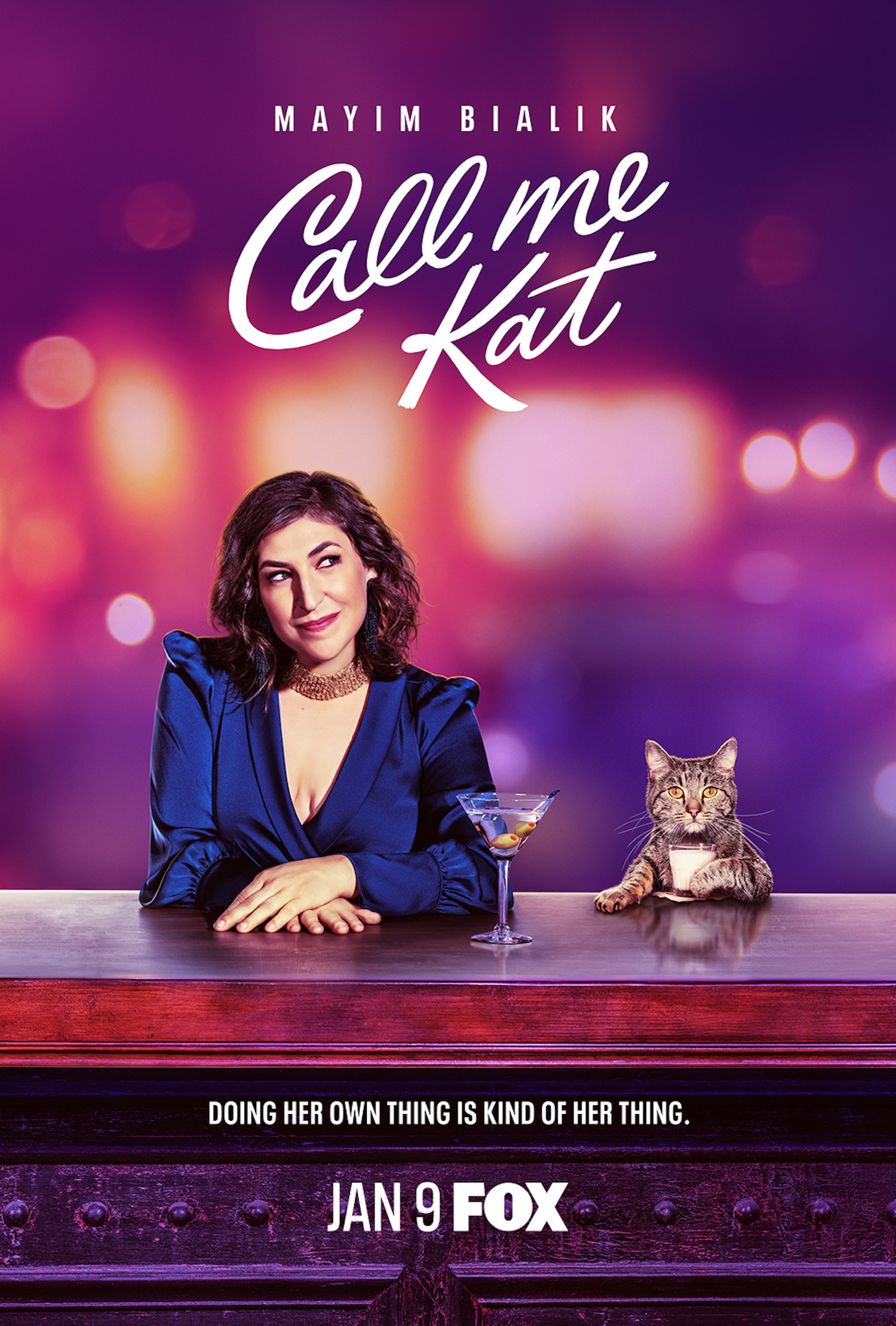 Call Me Kat Poster Mayim Bialik Is Doing Her Own Thing With A Cat Pal Photo