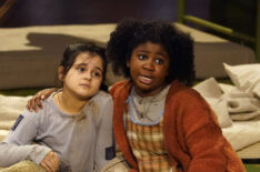 Felice Kakaletris as Molly, Celina Smith as Annie in Annie Live!