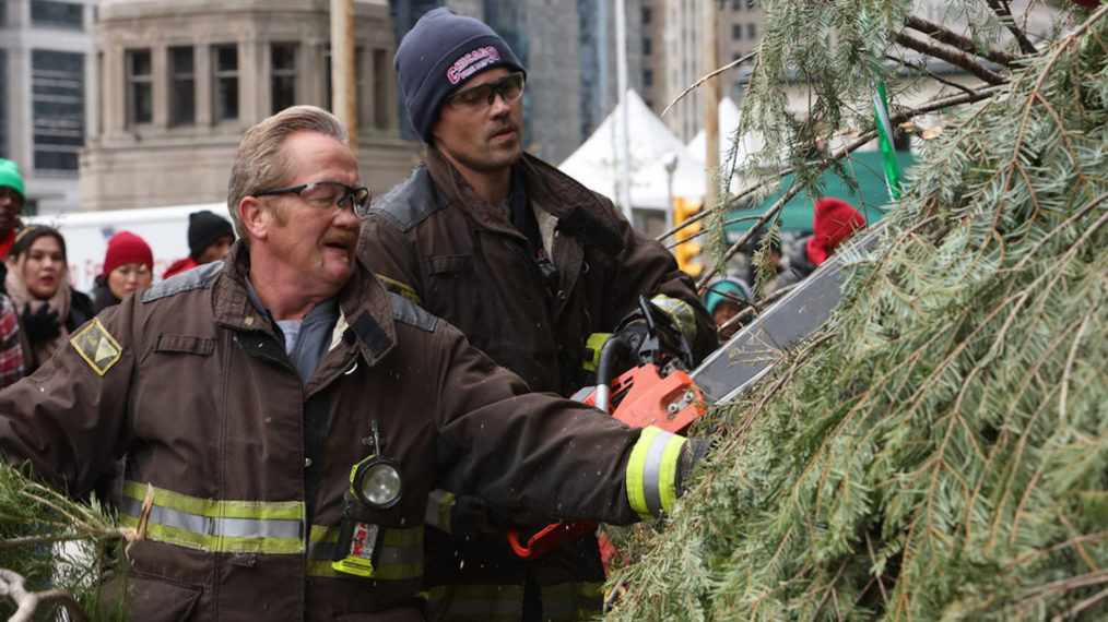 Christian Stolte as Mouch, Brett Dalton at Jason Pelham in Chicago Fire - Season 10, 'Winterfest'