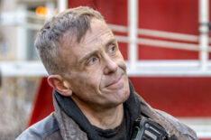 David Eigenberg as Christopher Herrmann, Joe Minoso as Joe Cruz in Chicago Fire