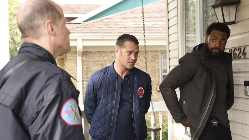 Taylor Kinney as Kelly Severide, LaRoyce Hawkins as Kevin Atwater in Chicago Fire - Season 10, 'Whom Shall I Fear'