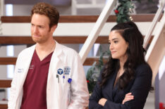 Nick Gehlfuss as Dr. Will Halstead, Angela Wong Carbone as Jessa Rinaldi in Chicago Med