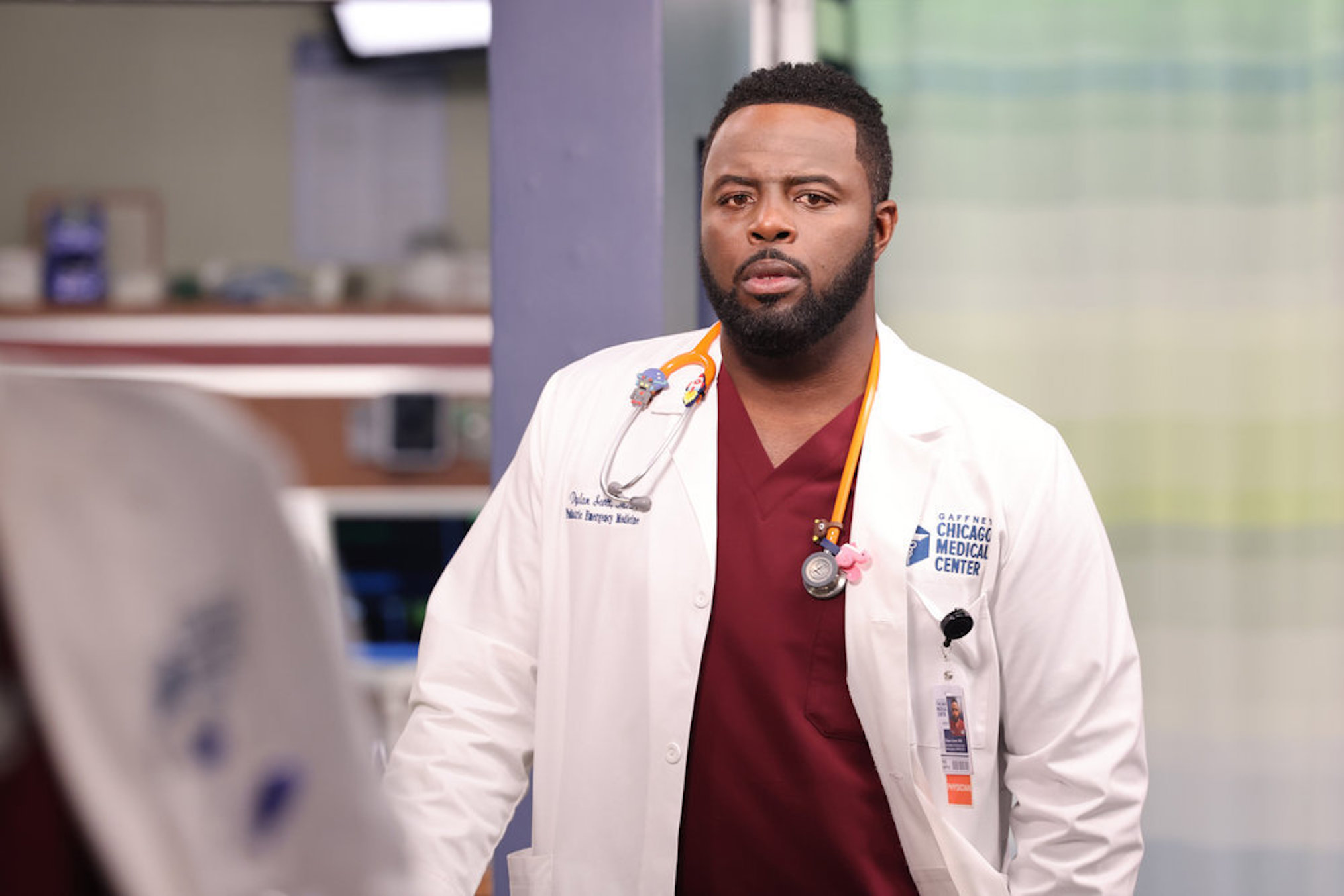 Guy Lockard as Dr. Dylan Scott in Chicago Med