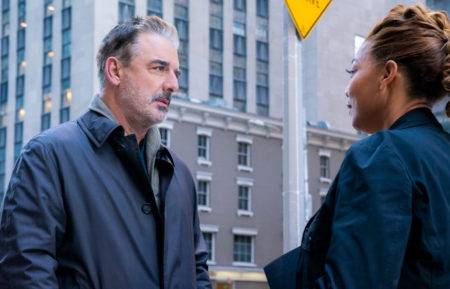 Chris Noth and Queen Latifah in The Equalizer