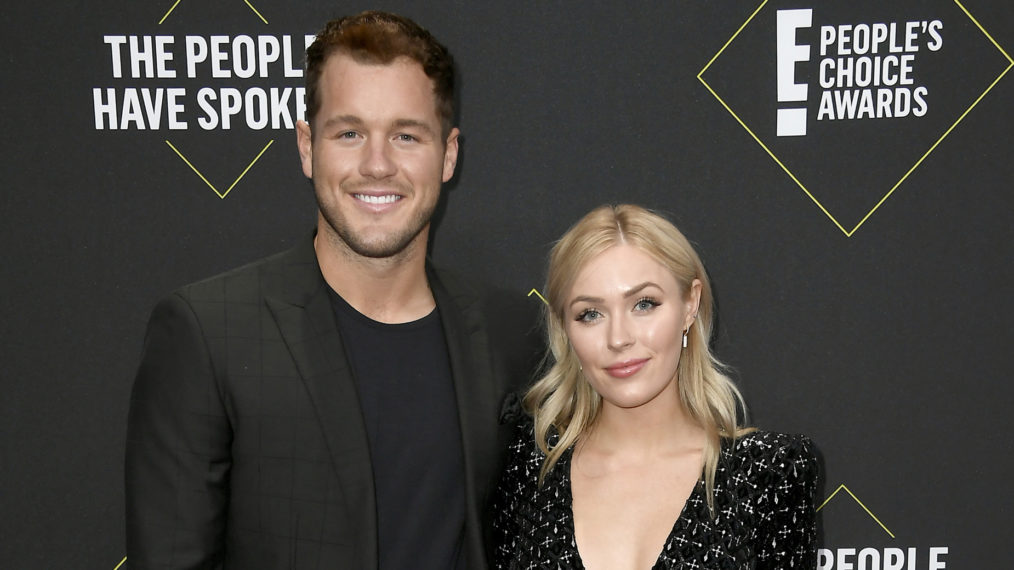 Colton Underwood and Cassie Randolph attend the 2019 E! People's Choice Awards