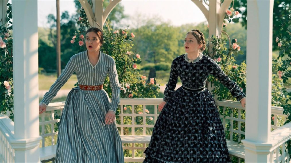 Hailee Steinfeld and Anna Baryshnikov in Dickinson Season 3