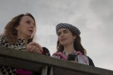 Philippine Leroy-Beaulieu and Lily Collins in Emily in Paris