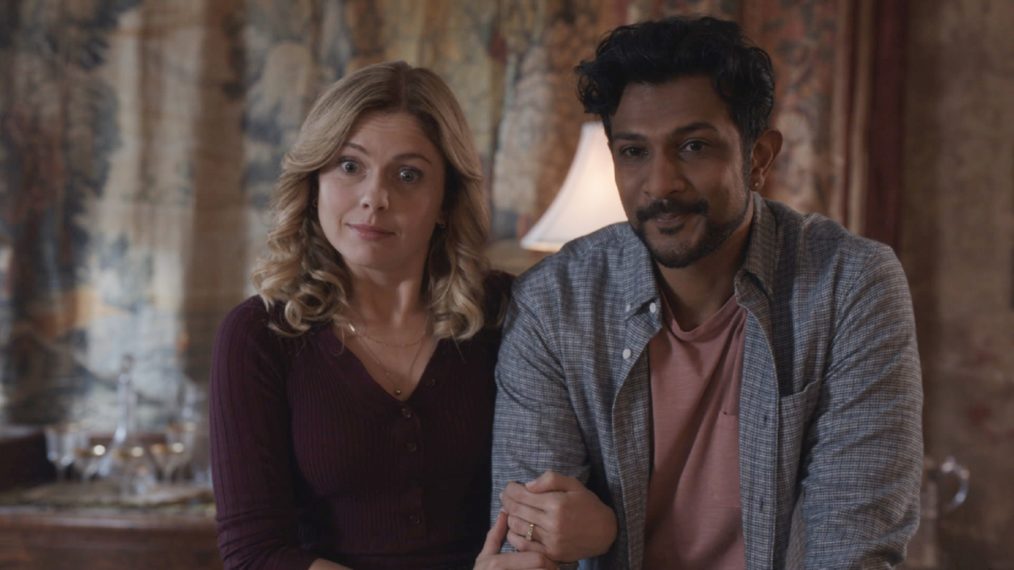 ghosts season 1 rose mciver and utkarsh ambudkar 