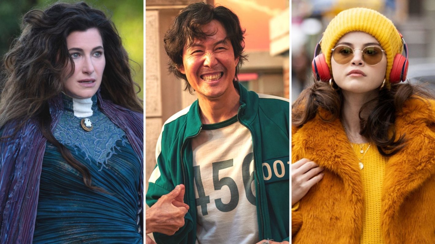 Golden Globes Snubs and Surprises, WandaVision's Kathryn Hahn, Squid Games, Only Murders in the Building's Selena Gomez