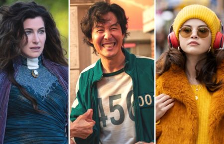 Golden Globes Snubs and Surprises, WandaVision's Kathryn Hahn, Squid Games, Only Murders in the Building's Selena Gomez