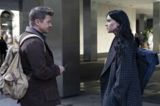 Jeremy Renner and Hailee Steinfeld as Clint Barton and Kate Bishop in Hawkeye