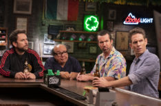 Charlie Day as Charlie, Danny DeVito as Frank, Rob McElhenney as Mac, Glenn Howerton as Dennis in It’s Always Sunny in Philadelphia - 'The Gang Replaces Dee With A Monkey' - Season 15, Episode 4
