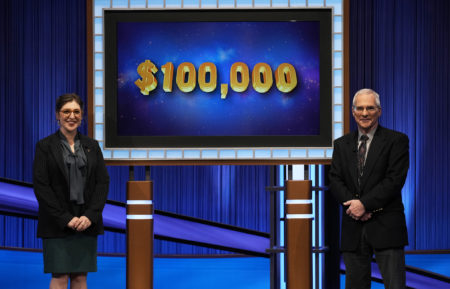'Jeopardy!' Professors Tournament Winner, Sam Buttrey, Host Mayim Bialik