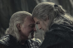 Kim Bodnia and Henry Cavill in The Witcher - Season 2