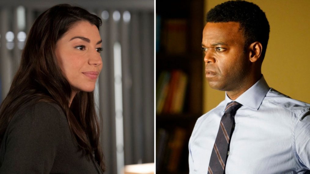 Jamie Gray Hyder as Kat, Demore Barnes as Garland in Law & Order SVU