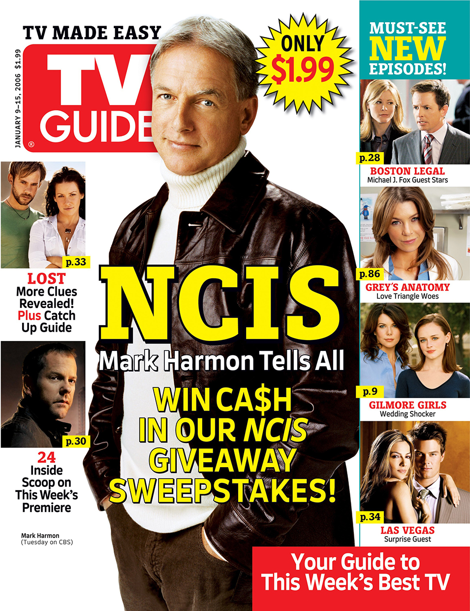 NCIS, Mark Harmon, TV GUIDE cover