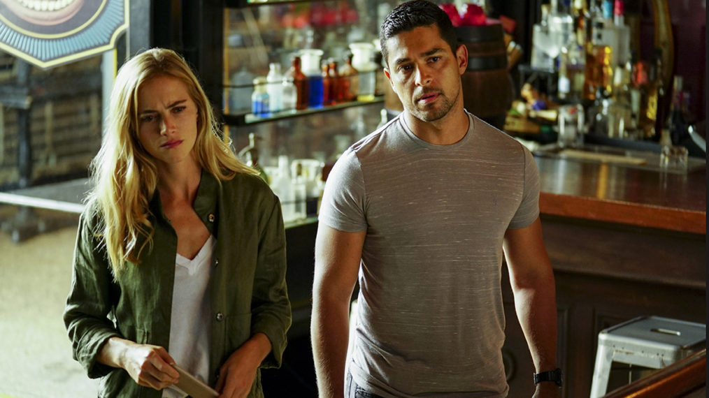 Emily Wickersham and Wilmer Valderrama in NCIS