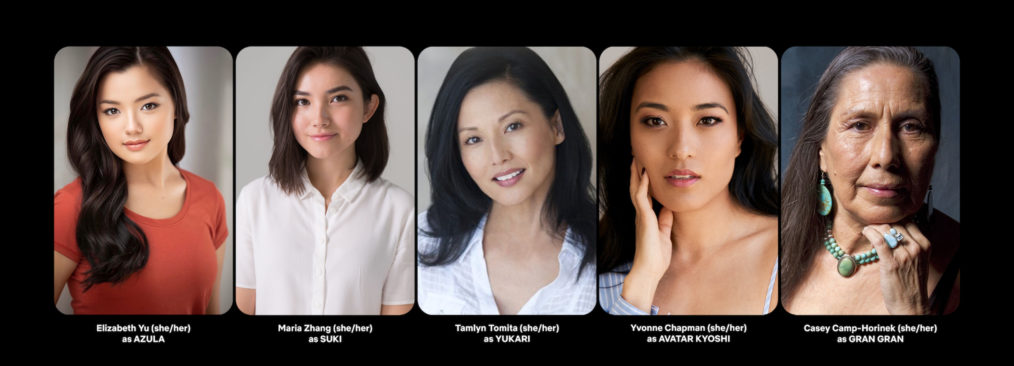 'Avatar: The Last Airbender,' Netflix Live-Action series, Elizabeth Yu as Azula, Maria Zhang as Suki, Tamlyn Tomita as Yukari, Yvonne Chapman as Avatar Kyoshi, Casey Camp-Horinek as Gran Gran