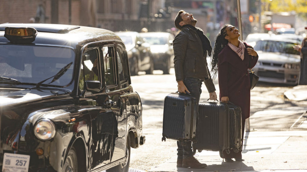 Ryan Eggold as Dr. Max Goodwin, Freema Agyeman as Dr. Helen Sharpe in New Amsterdam