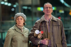 Olivia Colman and David Thewlis in the Landscapers finale