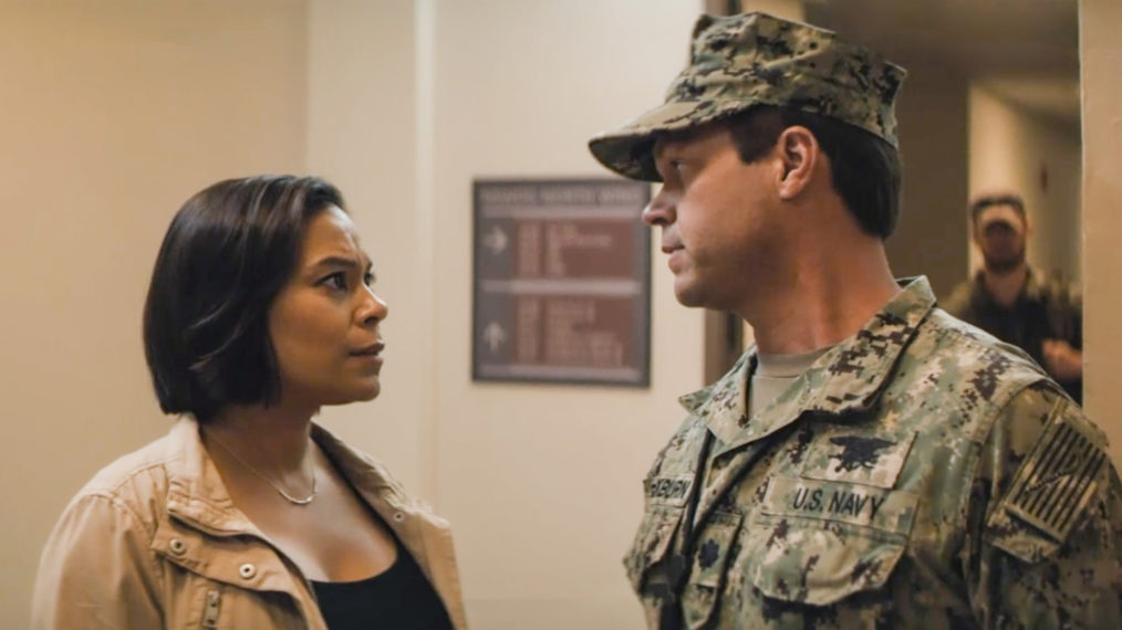 Toni Trucks as Lisa Davis and Judd Lormand as Lt. Cdr. Eric Blackburn in SEAL Team
