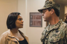 Toni Trucks as Lisa Davis and Judd Lormand as Lt. Cdr. Eric Blackburn in SEAL Team