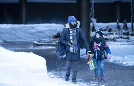 Himesh Patel, Matilda Lawler in Station Eleven