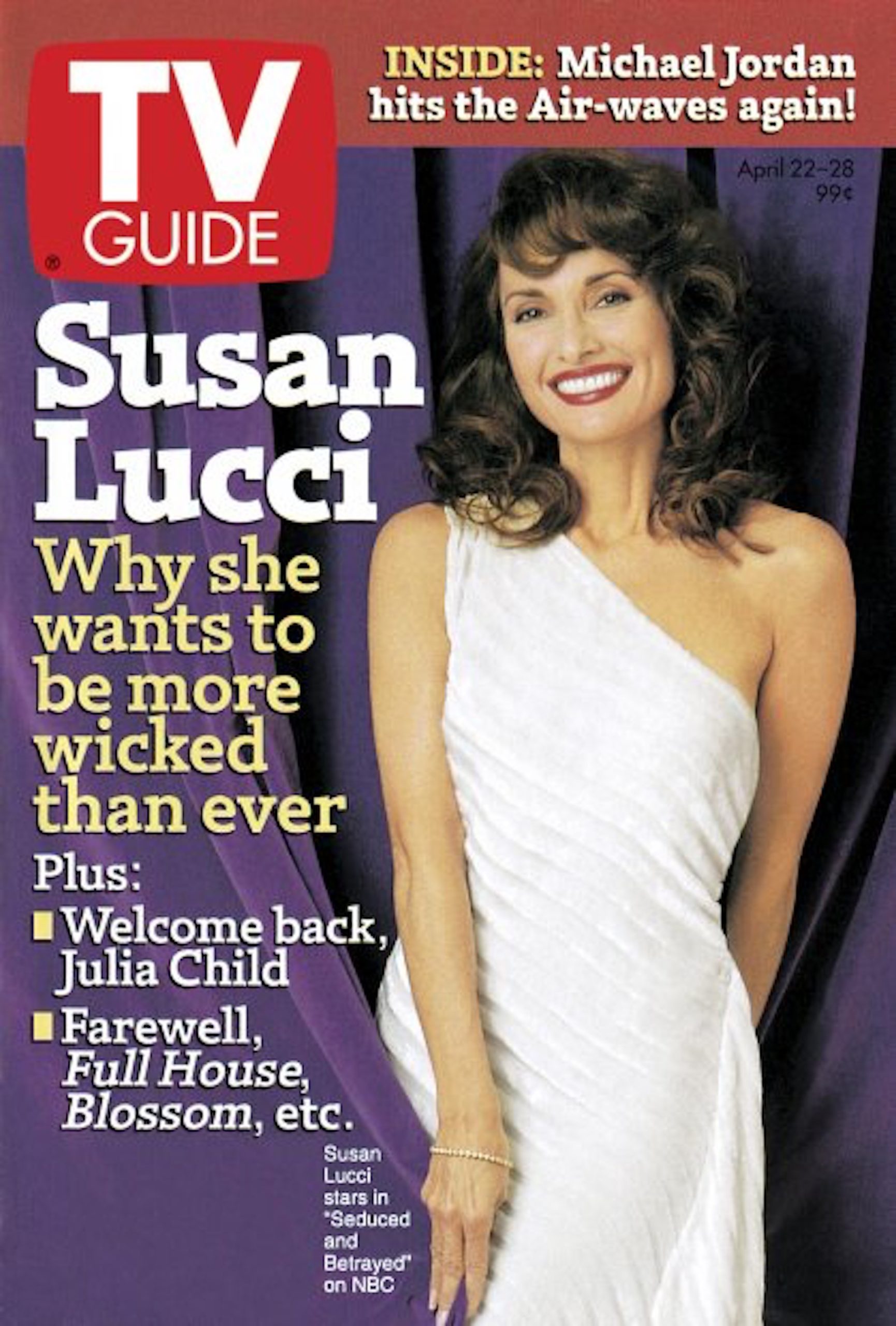 Susan Lucci on the cover of TV Guide - April 22, 1995