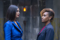 Morena Baccarin as Elena Federova and Ryan Michelle Bathe as Val in The Endgame - NBC