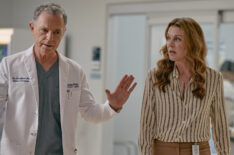 Bruce Greenwood as Bell and Jane Leeves as Kit in The Resident