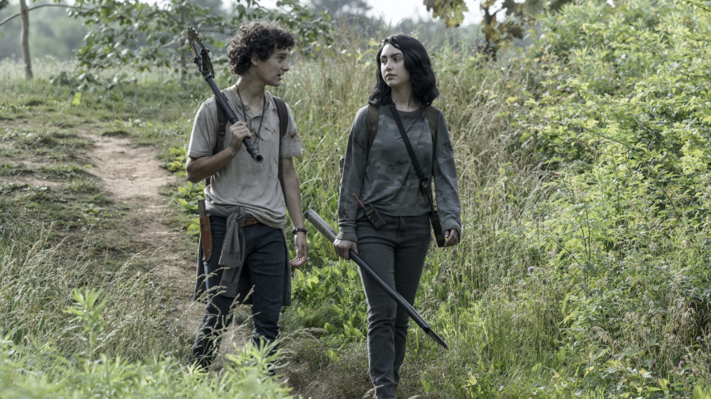 Nicolas Cantu as Elton, Alexa Mansour as Hope, The Walking Dead: World Beyond Season 2, Episode 10