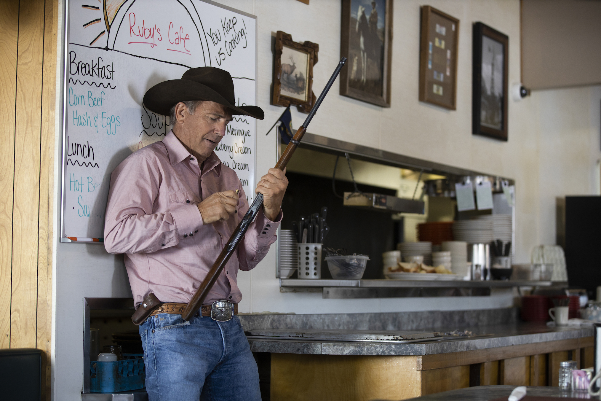 Kevin Costner as John in Yellowstone