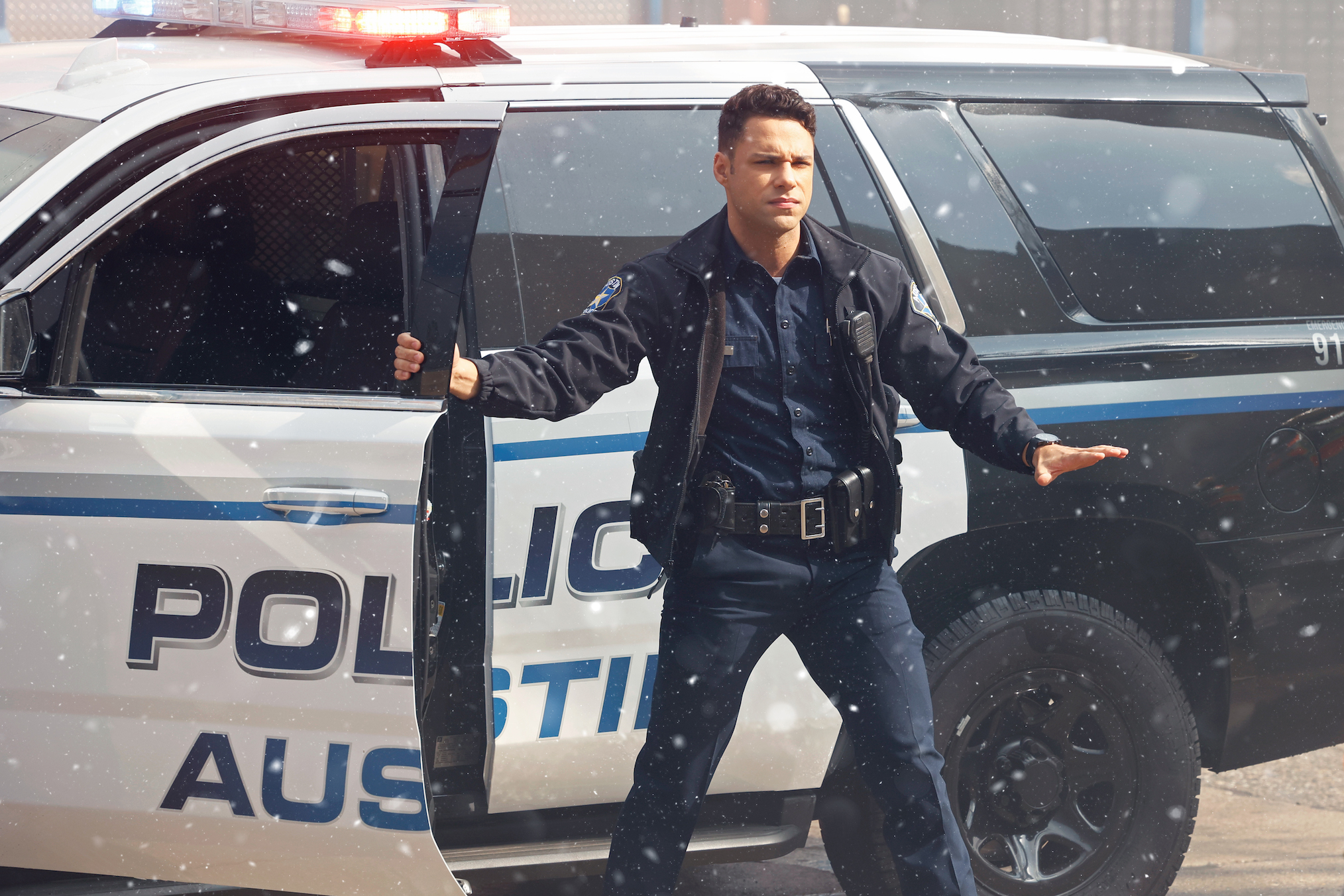 Rafael Silva as Carlos in 9-1-1: Lone Star