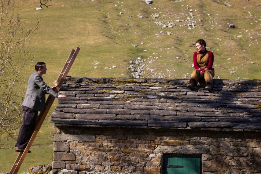 Nicholas Ralph as James Herriot and Rachel Shenton as Helen Alderson in All Creatures Great and Small