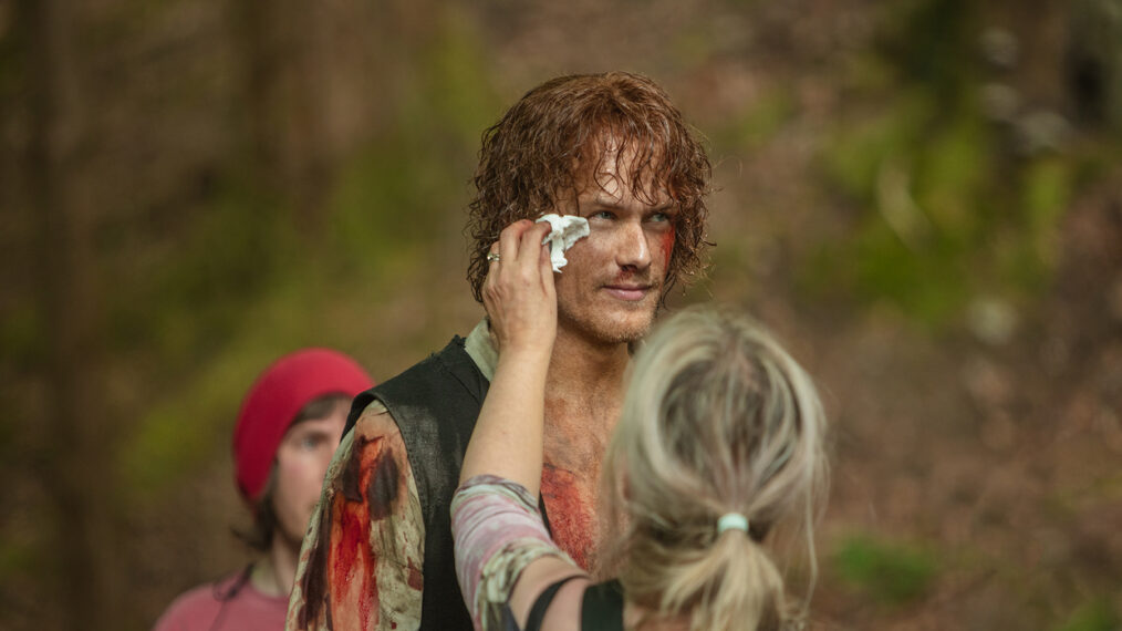 Outlander Season 4 Sam Heughan behind the scenes