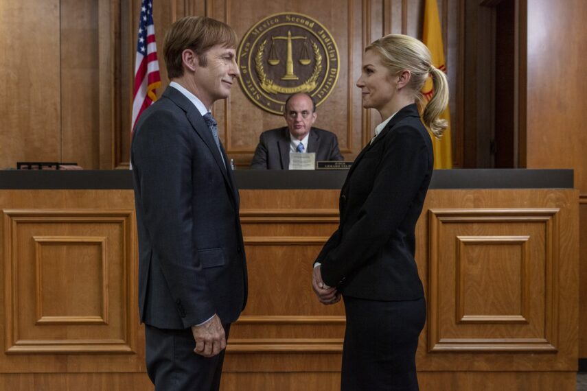 Better Call Saul Season 5 Bob Odenkirk and Rhea Seehorn 