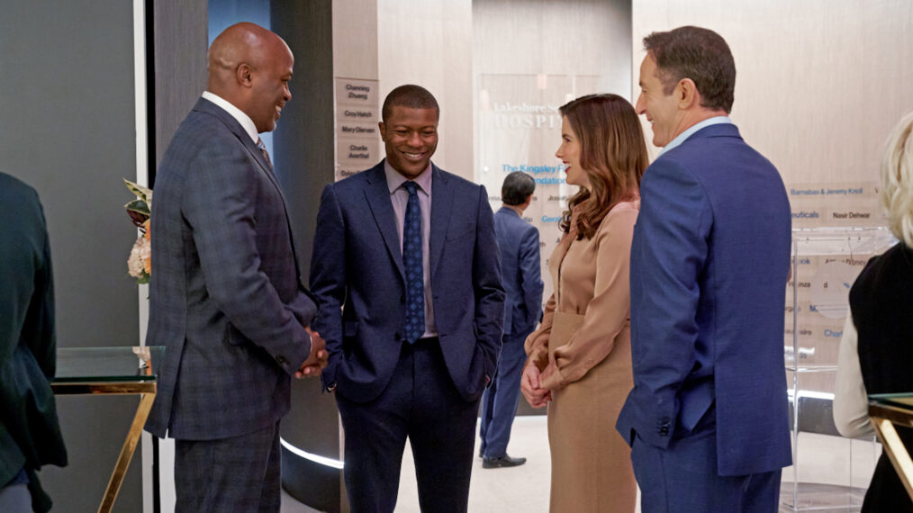 Evan Parke as Byron Kingsley, Edwin Hodge as Malcolm A. Kingsley, Sophia Bush as Dr. Sam Griffith, Jason Isaacs as Dr. Rob 