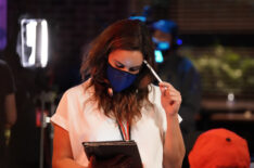 Melissa Fumero behind the scenes of Grand Crew - 'Wine & Hip-Hop'