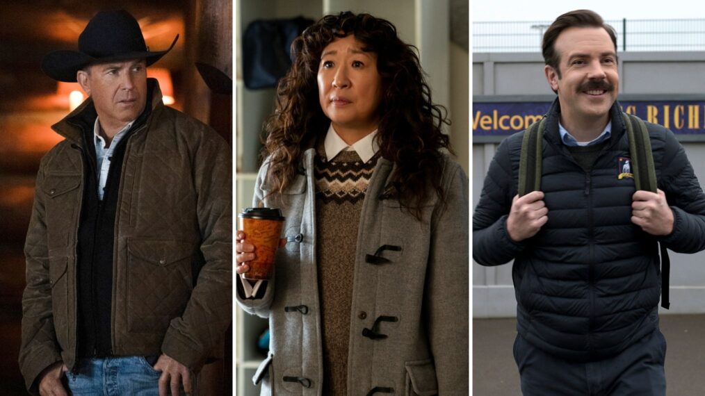 Kevin Costner in Yellowstone, Sandra Oh in The Chair, Jason Sudeikis in Ted Lasso