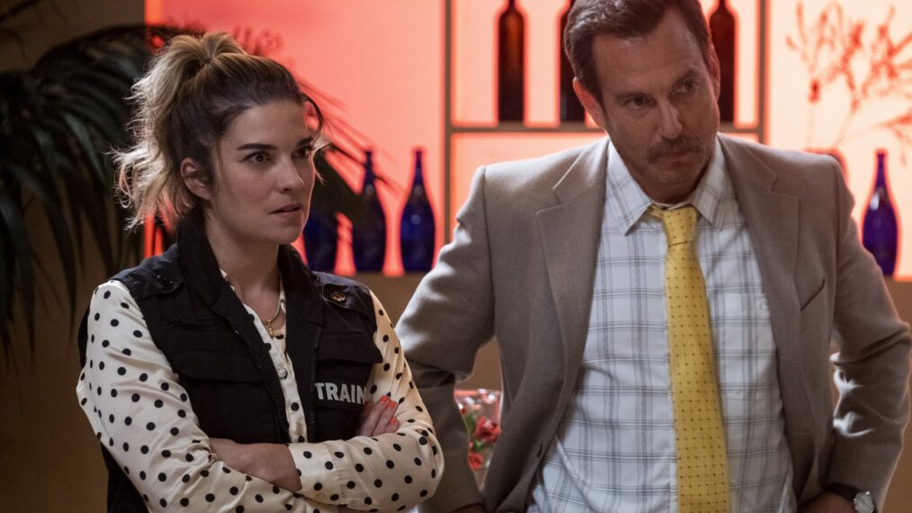 Murderville - Annie Murphy and Will Arnett