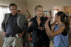 'Murderville' - Will Arnett as Terry Seattle, Sharon Stone, Samantha Cutaran as Dr. Madison Chen