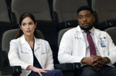 Janet Montgomery as Dr. Lauren Bloom, Jocko Sims as Dr. Floyd Reynolds in New Amsterdam