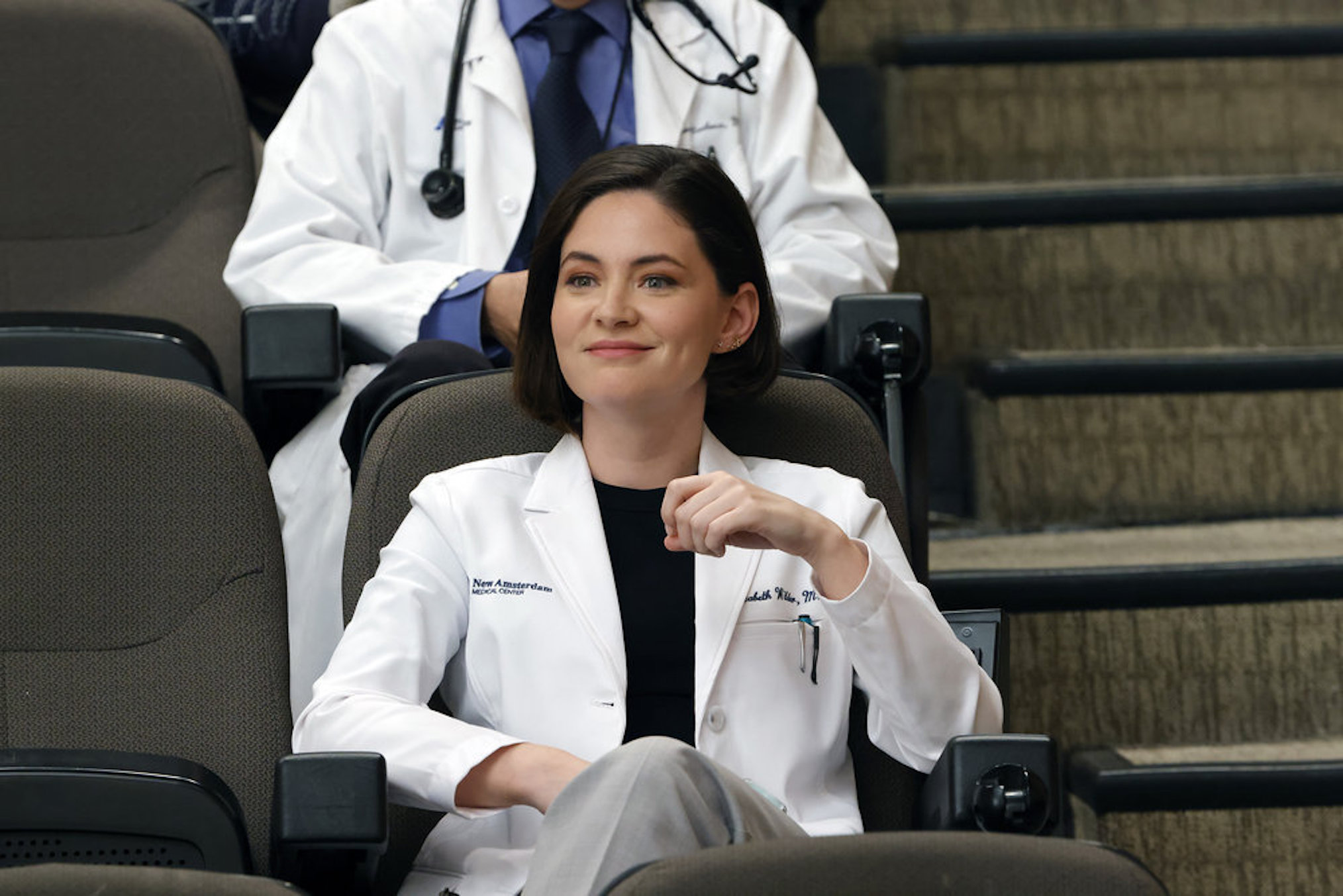 Sandra Mae Frank as Dr. Elizabeth Wilder in New Amsterdam