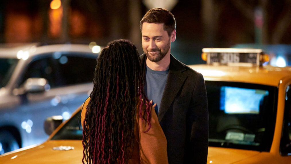 Ryan Eggold as Dr. Max Goodwin, Freema Agyeman as Dr. Helen Sharpe in New Amsterdam